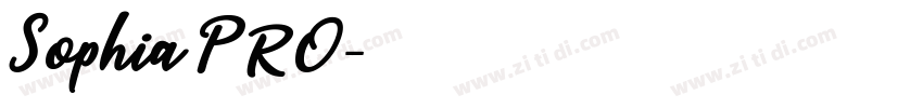 Sophia PRO字体转换